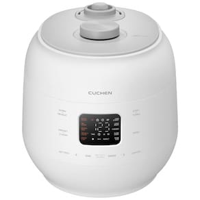 Panela de Arroz 1,8L com Dupla Pressão e Limpeza Automática a Vapor, Cuchen CRS FWK0640WUS, Branca