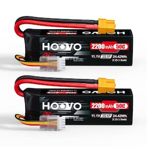 Bateria Lipo HOOVO 3S 11,1 V 2200mAh 50C com conector XT60 (x2)
