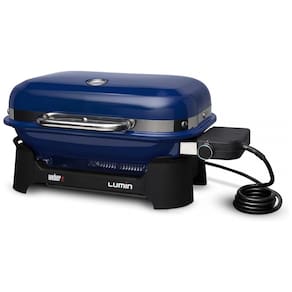 Churrasqueira Elétrica Portátil Externa sem Suporte, 110V, Weber Lumin, Azul Escuro