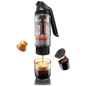 Máquina de Café Expresso Manual Portátil Ideal para Viagens, Simpresso, Preto
