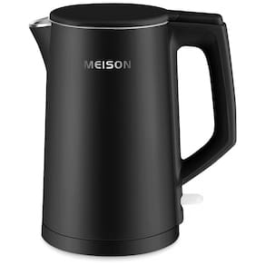 Chaleira Elétrica 1,7L com Parede Dupla, Desligamento Automático e Proteção Contra Fervura, 110V 1200W, MEISON, Preta