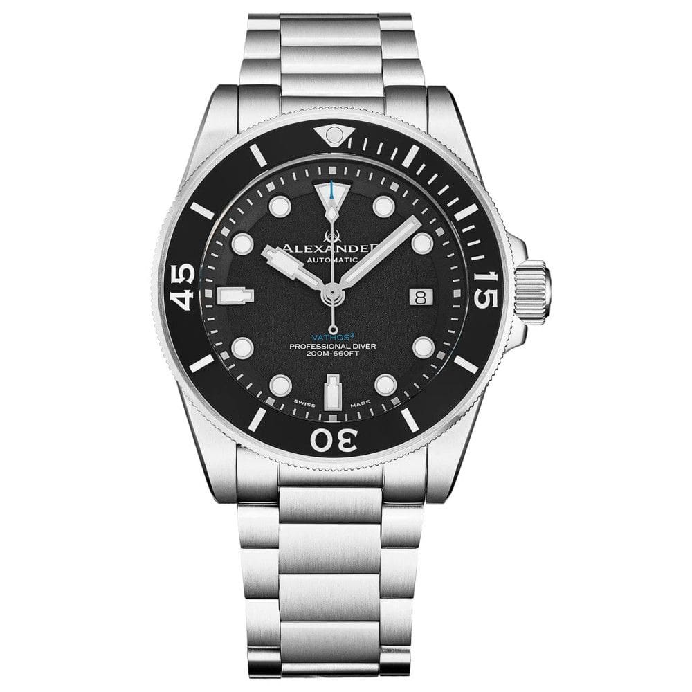Relgio masculino Vathos 3 A52001 com fabricao sua e design elegante, da renomada marca Stuhrling