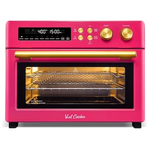 Forno Elétrico 10 em 1, 24,5L com Aquecimento Infravermelho e 10 Funções Predefinidas, 110V 1750W, VAL CUCINA, Rosa
