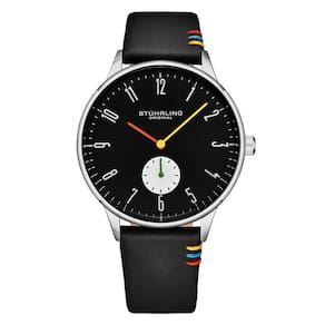 Relgio Masculino Stuhrling D26C 42mm, Design Clssico em Preto e Prata