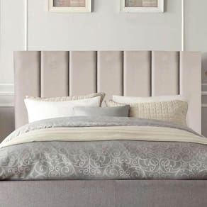 Cabeceira Estofada Cama King 195 Cm Maya Suede E Frame Cor:bege