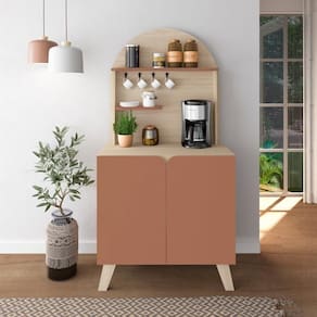 Buffet Cantinho Do Cafe Viena 2 Portas Naturale/terracota