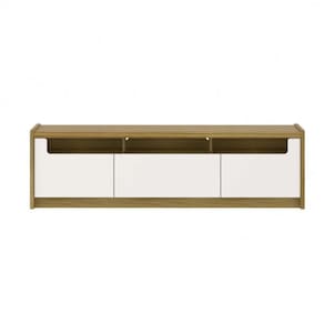 Rack Oslo 1,80m Para Tvs De Até 75 Off White/freijo