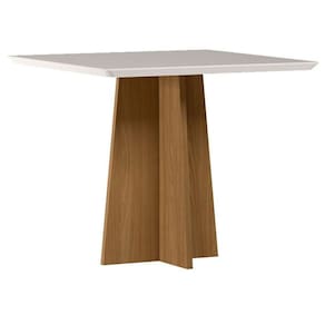 Mesa De Jantar Anitta 90x90 Cm Com Vidro Ype Off White