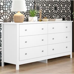 Cômoda Ditália 6 Gavetas Dm-221 Branco