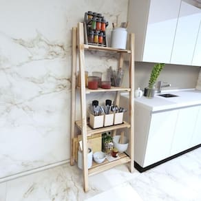 Arara Para Lojas Vitrine Expositora Simples Madeira Natural Pinus