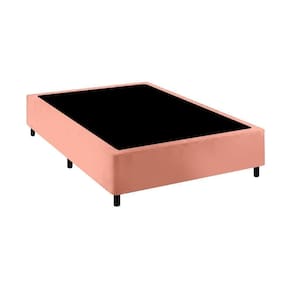 Base Cama Box Premium Casal Comum Rosa