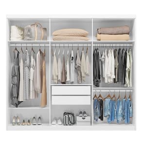 Cômoda London E Guarda Roupa Casal Venice 62080 Branco Brilho - Demóbile