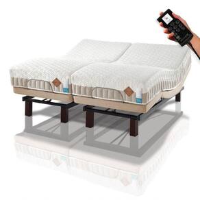 Colchão De Látex Articulado Bege 20cm King 193x203cm