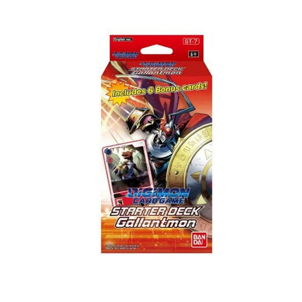 Jogo de cartas Starter Deck Digimon ST-7 Gallantmon com 54 cartas