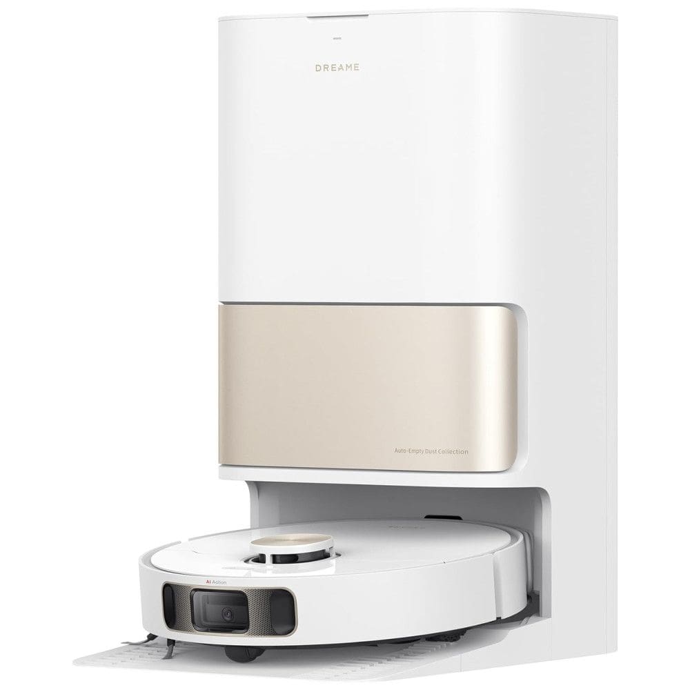 Aspirador Robô Compatível Alexa, Google Home e Siri com Sucção de 7000Pa e Extensão de Esfregão, 110V, Dreame L10s Pro Ultra Heat, Branco