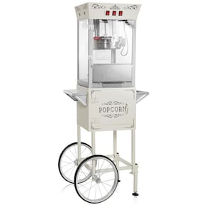 Pipoqueira Elétrica Vintage com Capacidade para 4L, Acessórios e 50 Sacos , 850W, OLDE MIDWAY, Creme