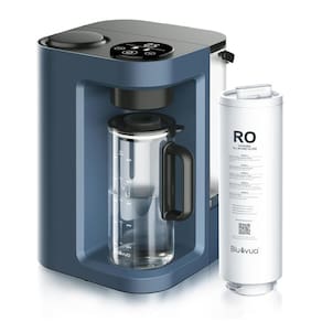 Filtro de Água de Bancada sem Instalação 1,2L com Osmose Reversa de 5 Estágios de Purificação, 110V Bluevua, Azul