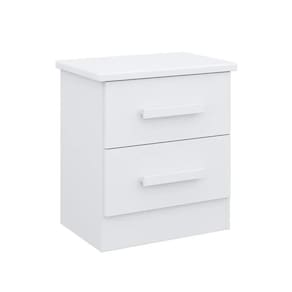 Mesa De Cabeceira 2 Gavetas New Athos D`doro Branco