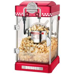 Pipoqueira Elétrica Faz até 3,8 kg de Pipoca com Panela de 73 mL, Colher de Pipoca e Copo Medidor, 110V, Great Northern Popcorn, Vermelha