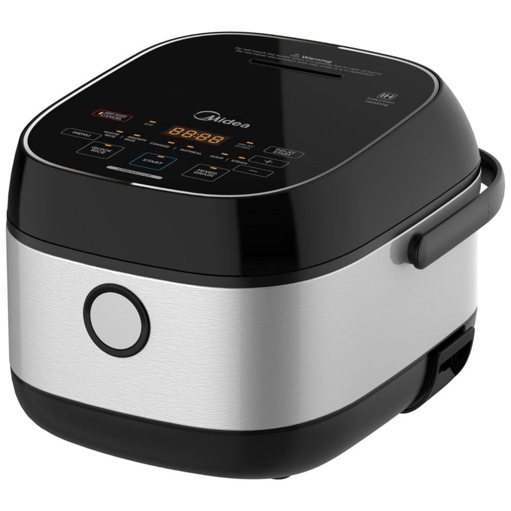 Panela de Arroz Elétrica 3L com Aquecimento por Indução e Cesto Antiaderente, 110V 1130W, Midea, Prata