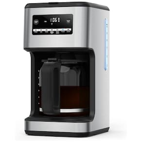 Máquina de Café Programável 14 Xícaras com Desligamento Automático, Sem Gotejamento e Filtro Lavável, 110V, Cowsar, Prata