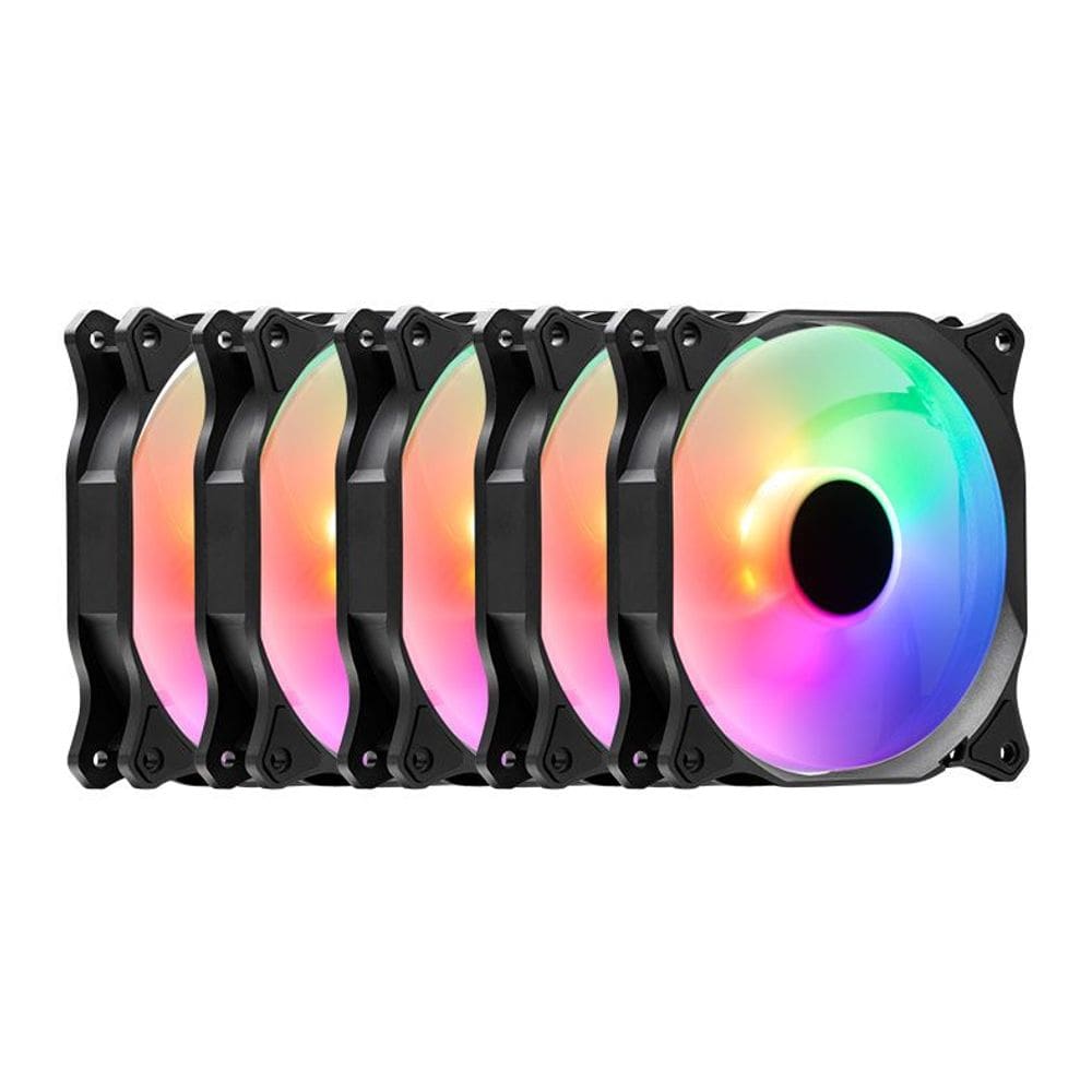 Kit 5 Cooler Fan TGT Mirage 5x120mm Led RGB 1200RPM - TGT-MRG120-RGB5
