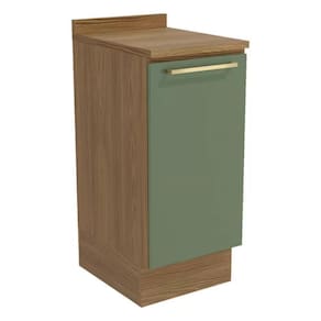 Balcão Para Cozinha Botanic Com 1 Porta 40cm Kappesberg Nogueira Fosco Verde Oliva