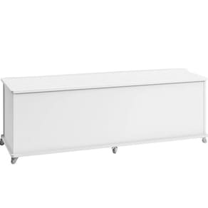 Bau Banco Organizador 1 Porta 135cm Branco Dcasa Branco