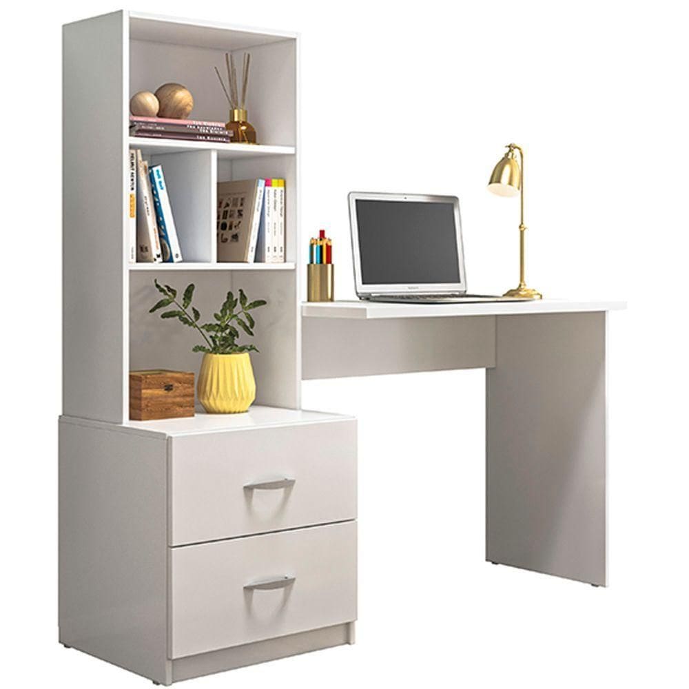 Escrivaninha Cristal Branco Plla