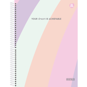 Caderno Colegial 24cm 80 Folhas Cristales Animativa 7645