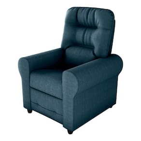 Poltrona Retrátil e Reclinável 83cm Com Tecido Suede Multimóveis Cr45264 Petróleo