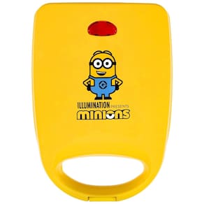 Sanduicheira com Placas Antiaderente Temática Minions, 110V 520W, Uncanny Brands, Amarela