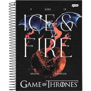Caderno Univ. 320Fls 20Mat Game of Thrones Capa 1 - Jandaia
