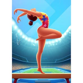 Quebra-Cabeça Esportes Ginastica 60 Peças Educativo E