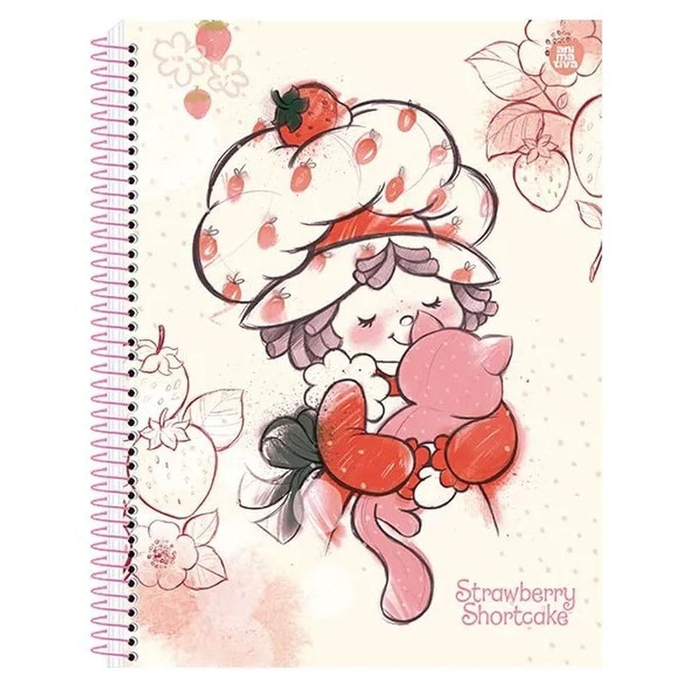 Caderno Colegial 160Fls 10Mat Moranguinho Capa 2 - Animativa