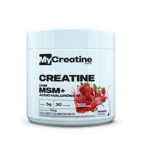 Creatina + ácido Hialurônico + Msm 150g Mycreatine Sabor Frutas Vermelhas