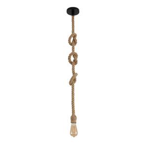 Kit 2 Luminária Pendente Lustre Corda 1,5 Metro + Lampada