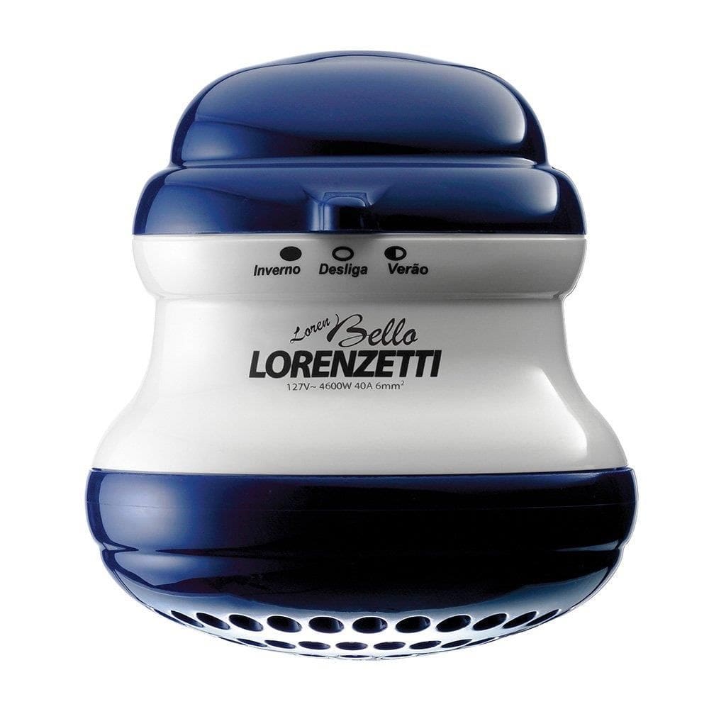 Chuveiro Lorenzetti Loren Bello Azul com Cano 4600W