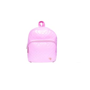 Mochila de Costas Feminina Brilhosa Glitter Passeio Rosa