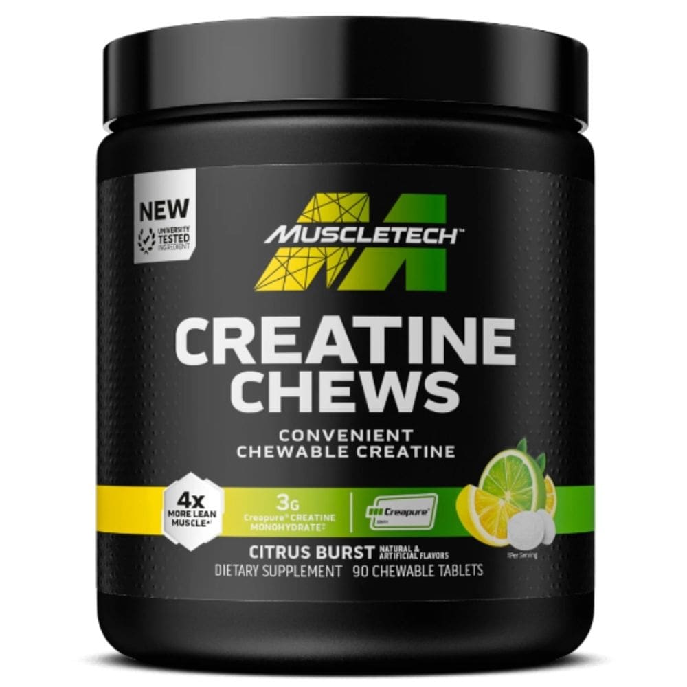 Creatine Creapure Chews Citrus Burst (90 Caps) - Muscletech