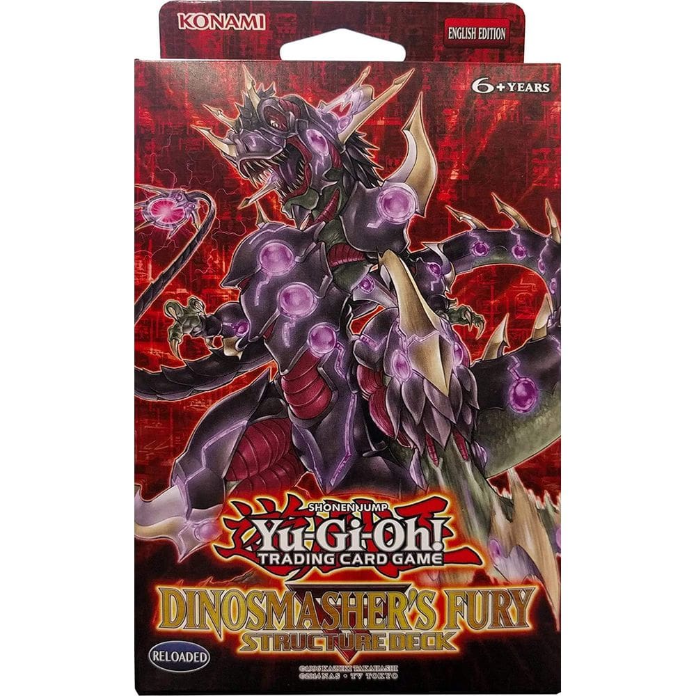 Deck estrutural Yu-Gi-Oh! DINOSMASHER`S Fury com 41 cartas