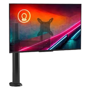 Suporte De Mesa Para Monitor Até 24" Articulado Com Regulagem De Distância E Altura Octoo CLIPWAY-A1 (Prateado)