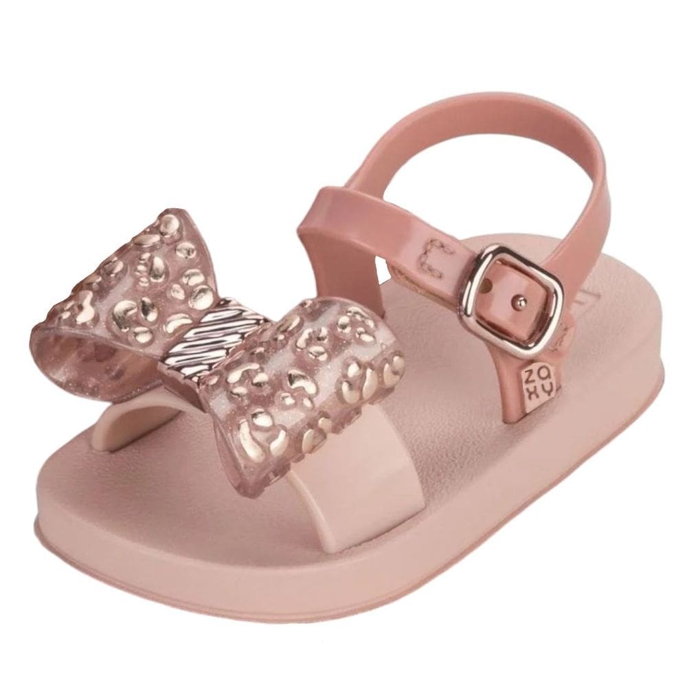 Sandália Infantil Menina Tira Laço Safari Moderna Zaxynina