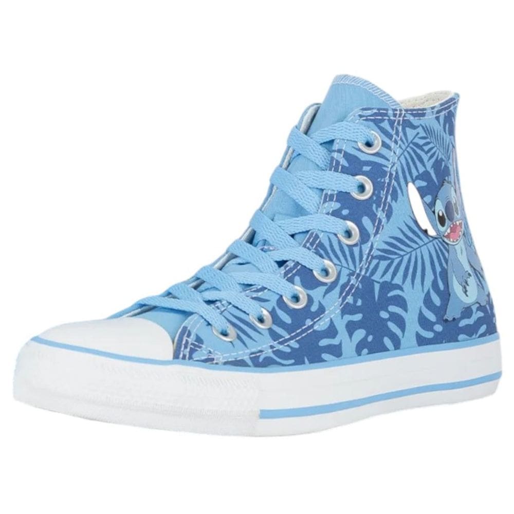 Tênis Cano Alto Casual Conforto Estiloso Stitch All Star