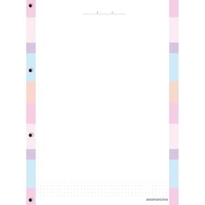 Refil Caderno Argolado Colegial Cristales 24cm 80 Folhas Animativa 8253