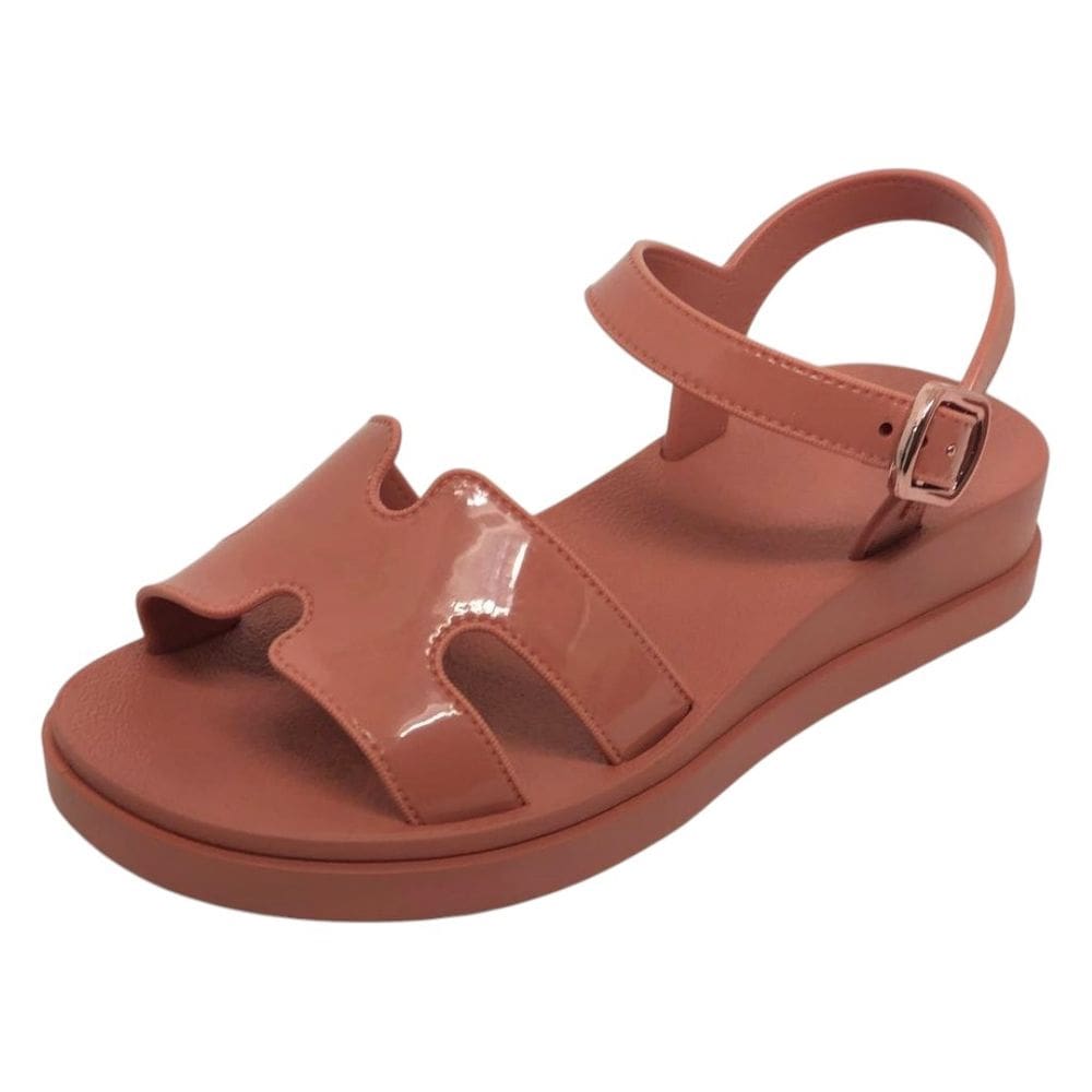 Sandália Feminina Anabela Baixa Casual Moderna Daily Zaxy