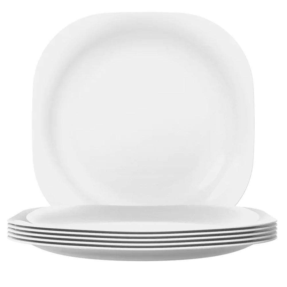 Prato Raso de Vidro Plaza Opaline 27cm 6 unidades - Nadir 5546