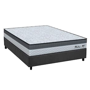 Cama Box Casal: Colchão Espuma D33 Orthoflex Matera ML + Base CRC Suede Gray (138x188)