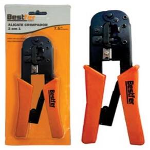 Alicate Crimpador 2 em 1 - 7.1/2 Polegadas - RJ11 / RJ45 BESTFER BFH0500