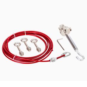Kit Instalação Cabo de Aço para Chave de Emergência ACEC K5G | 5 metros